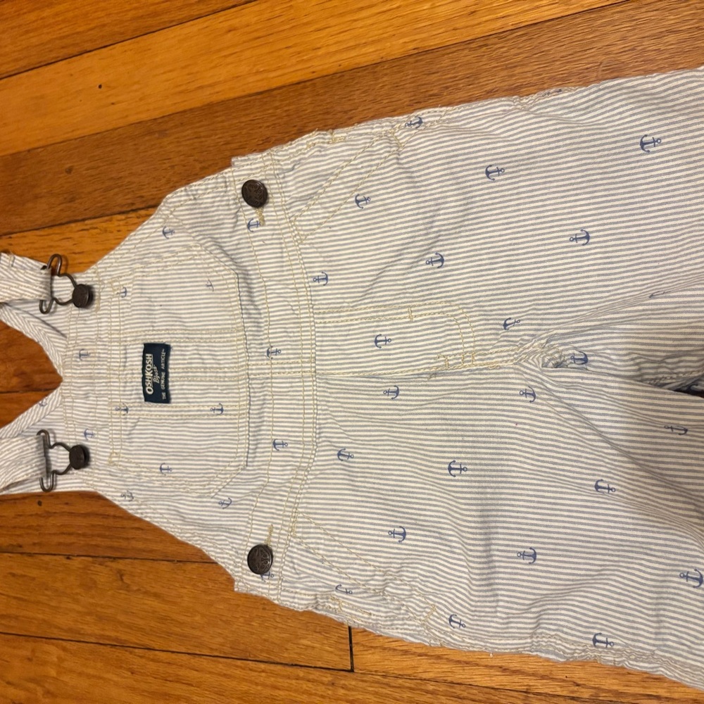 OshKosh B'gosh Nautical Striped Overalls